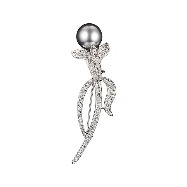 兰盈 郁金香水晶#好运 轻奢小众 胸针 男女同款情侣款