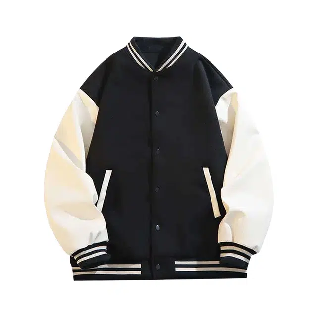 加荣 美式复古棒球服外套男秋季潮牌高街拼色夹克男款宽松休闲开衫卫衣男士时尚高端衫男装小众设计感帅气青少年运动上衣 男女同款