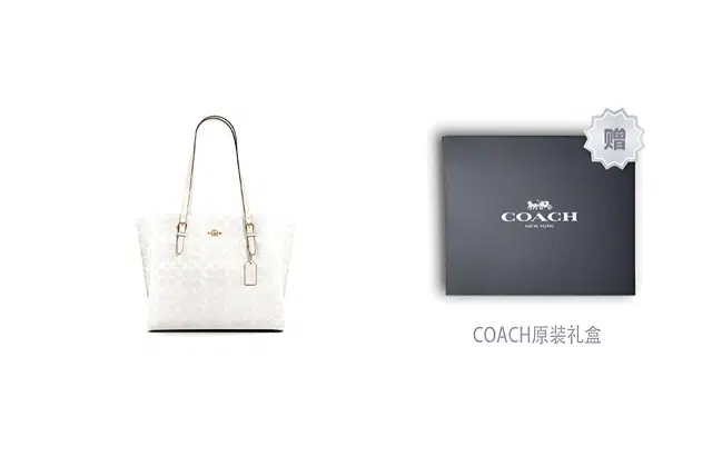 COACH Mollie 34 Logo Tote