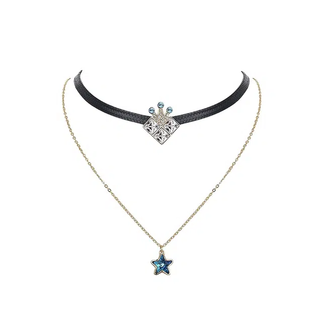 兰盈 皇冠星轻奢小众#好运 奥地利水晶 项链 女款