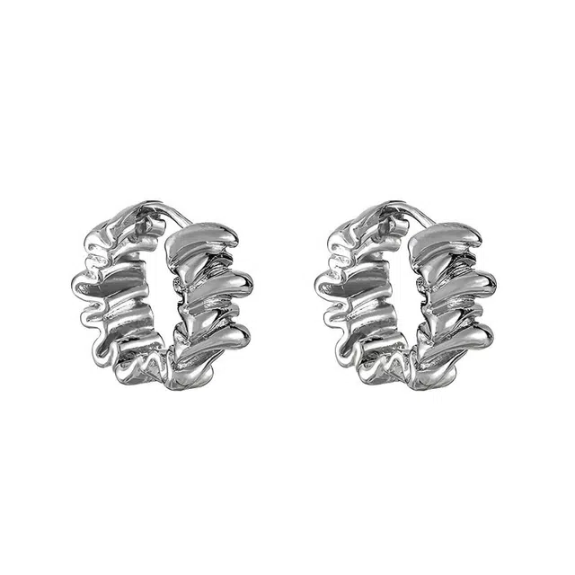 韵系 冷淡风不规则金属 铜镀金 耳环 女款