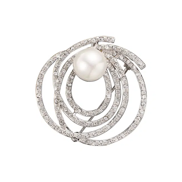 兰盈 花环轻奢#好运 人造水晶 胸针 男女同款情侣款