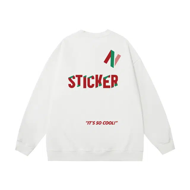 棉基因 早秋高街时尚潮牌简约潮男青少年复古男装减龄感折纸风学院风通勤高级感韩系穿搭女士基础款无帽打底衫慵懒风女圆领卫衣 男女同款