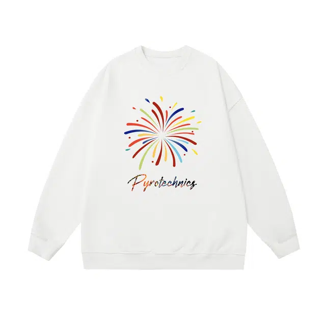 棉基因 早秋高街时尚少女心童趣潮牌简约潮男青少年复古男装减龄感通勤高级感韩系穿搭女士基础款无帽打底衫慵懒风女圆领卫衣 男女同款