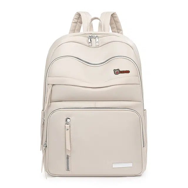 小猪班纳 韩版时尚简约大容量防水旅行多功能背包 尼龙布 双肩包 男女同款情侣款