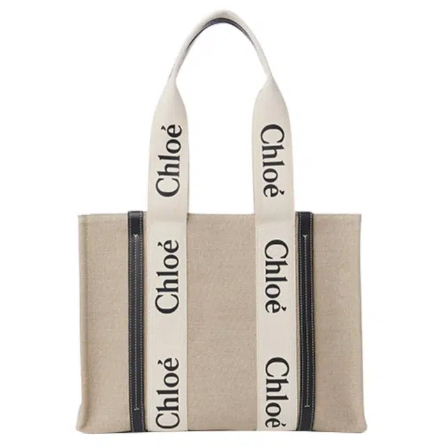 Chloe Woody Logo Tote