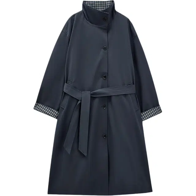 爱依服 英伦风简约通勤长袖风衣 女款