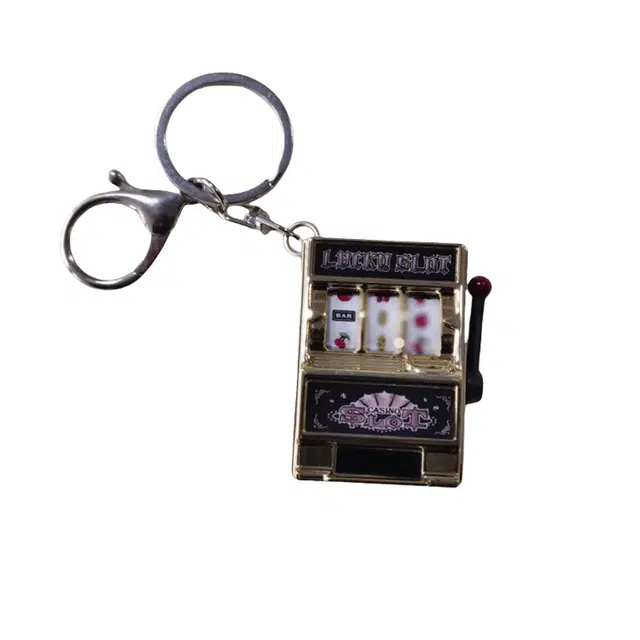 俞兆林 创意迷你水果数字摇奖机包包配饰新奇掌心拉霸机仿真模型手指玩具 塑料 挂件 男女同款情侣款