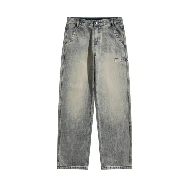 海尔斯 百搭时尚简约复古牛仔裤 男款