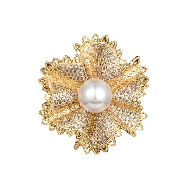 兰盈 水晶轻奢小众#好运 环保合金 胸针 男女同款情侣款