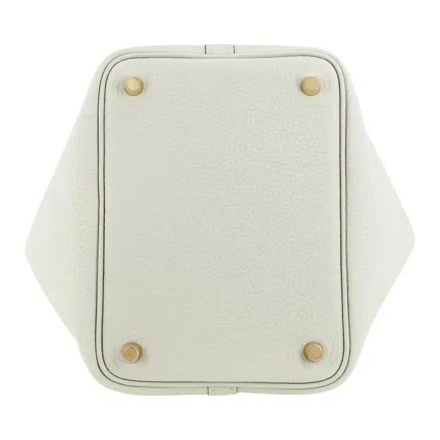 HERMES Picotin Lock 18 Clemence 0W Gris Neve