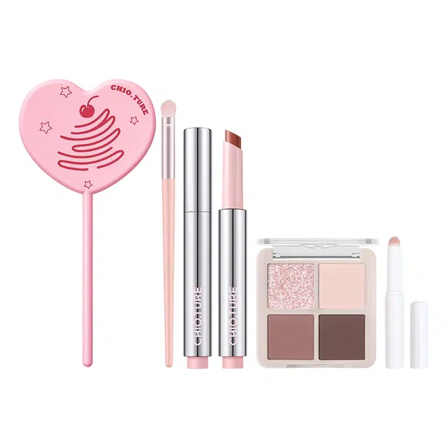 稚优泉 水润固体唇蜜质感四色眼影 易上色自然玻璃唇亮泽清透气色提亮肤色滋润