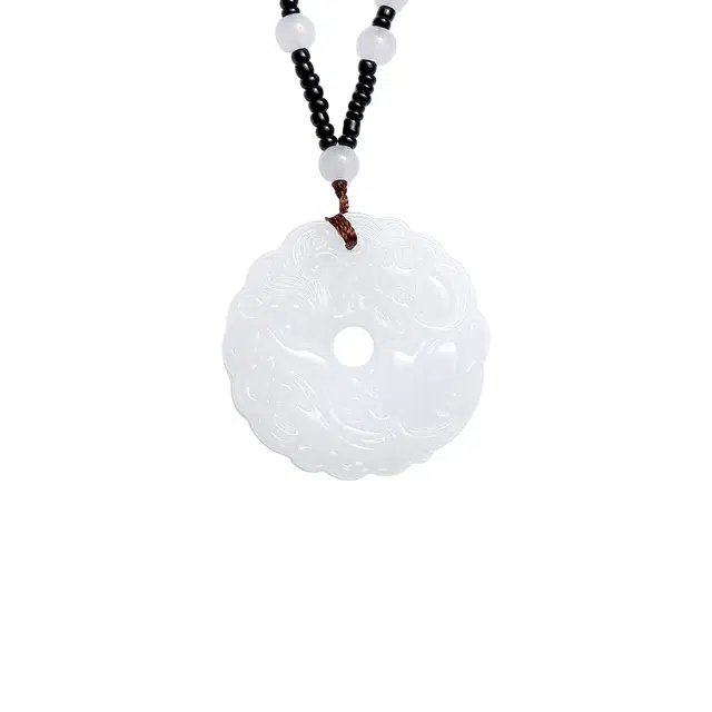 梨云暮雪 白月光款吞金貔貅平安扣 搭配六字箴言 招财纳福转运 小众森系 时尚百搭 高级感项链#好运 琉璃 吊坠 男女同款情侣款