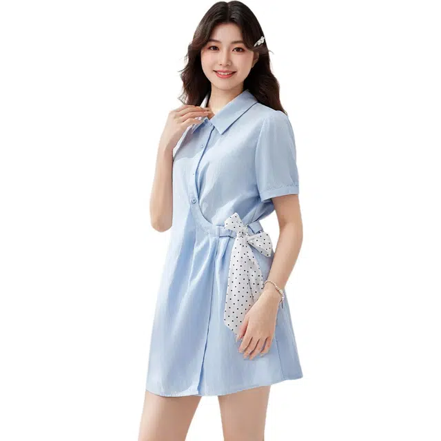 爱依服 夏季韩版甜美休闲风裙装套装 女款