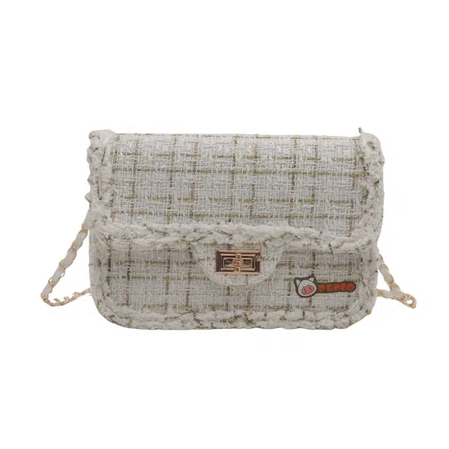 小猪班纳 小香风时尚通勤百搭斜挎包 牛津布 单肩包 常规 女款 多色