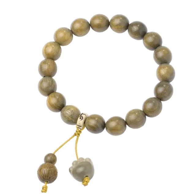 三檀小舍 寺庙已祝福好运连连诸事顺利 绿檀 手串 男女同款情侣款