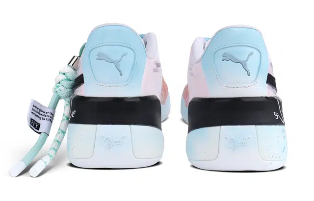 PUMA Clyde Hardwood Team Sea Salt Blood Orange