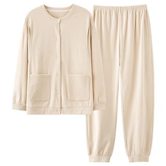 俏薇妮 月子服德绒春秋冬季哺乳孕妇产妇加绒加厚产后待产服睡衣套装 女款