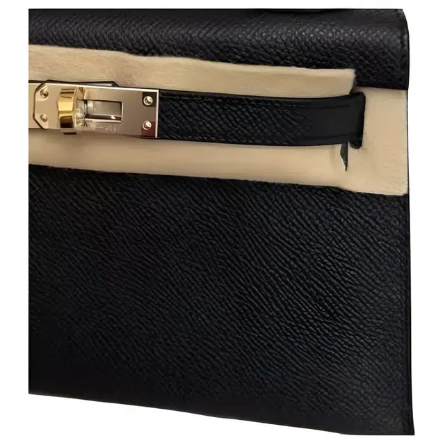 HERMES Mini Kelly Epson 89 Noir