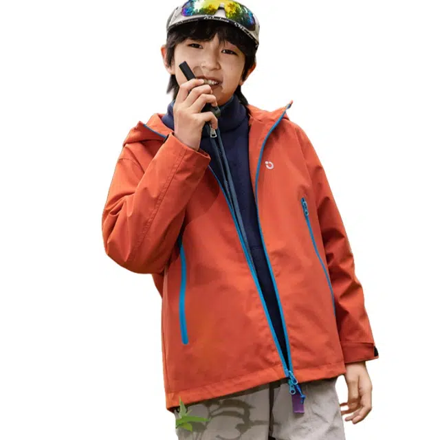 俞兆林冲锋衣 机能硬壳山系户外防风挡雨儿童外套春秋冬季青少年男女款运动轻便透气舒适百搭