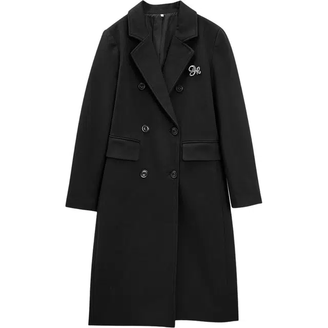 爱依服 冬季法式英伦风长袖通勤大衣 女款