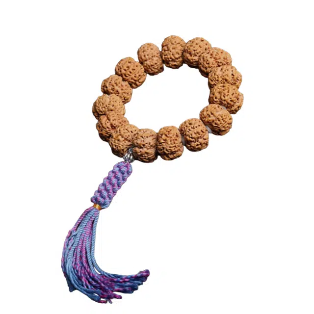 茂琼 招财进宝万事顺遂好运连连新中式国潮文玩手持原籽夹板爆肉盘玩藏式佛珠国风复古气质优雅精巧细腻文玩 金刚菩提 手串 男款