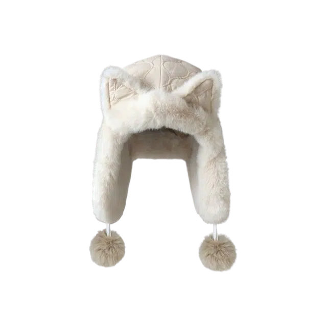 梦特娇 毛绒护耳防寒 聚酯纤维 雷锋帽 男女同款情侣款