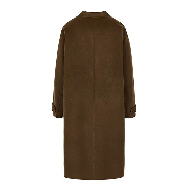 速写 外套西服领长袖大衣 男款