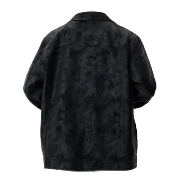 半空山 美式复古扎染高质感痞帅潮流宽松百搭日常通勤防污防风防泼水休闲工装翻领夹克外套 男女同款