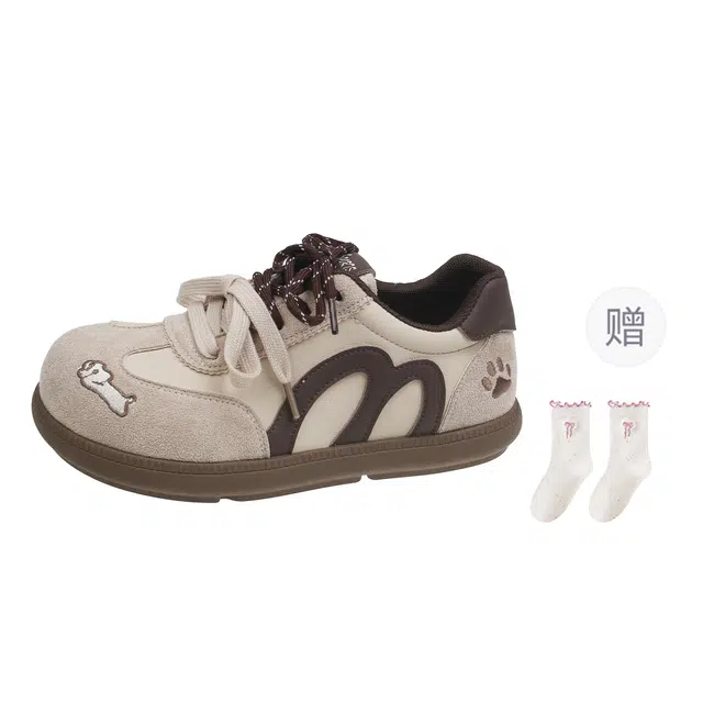 乐乐鱼 百搭小众运动通勤日常街头休闲 低帮 德训鞋 女