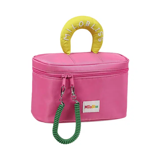 心水好物大容量可爱撞色手提防水耐用便携护肤品旅游通勤百搭收纳包洗漱包 收纳便携防水