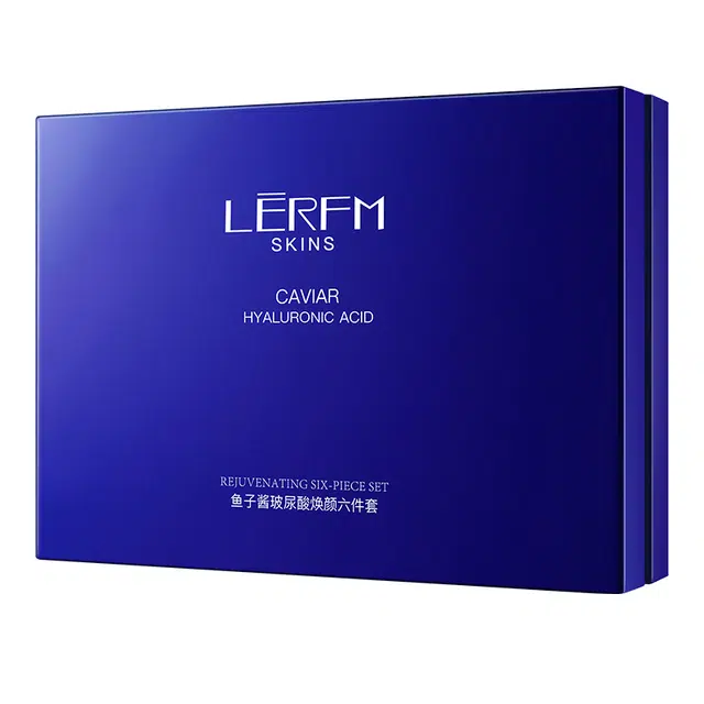 蓝尼芳可 鱼子酱玻尿酸焕颜六件套 舒缓提亮紧致保湿滋润补水去角质去黑头控油清洁收缩毛孔淡化细纹