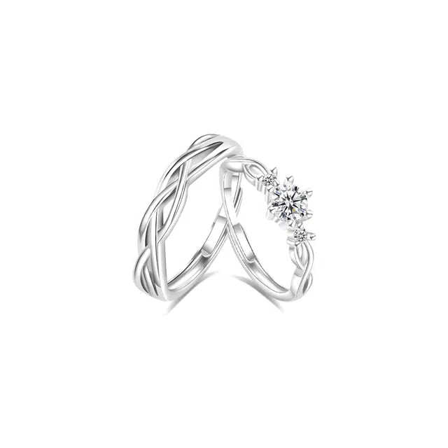 【纯银999 | 爆闪】 凤祥囍事 老凤祥 经典时尚小众设计百搭爱意满满学生日常简约轻奢甜蜜高级感开口可调节#好运 足银 戒指 男女同款情侣款