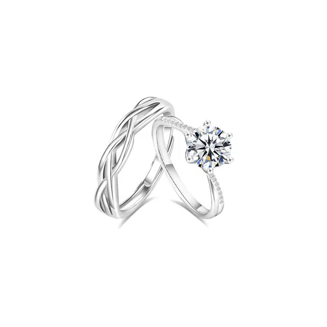 【纯银999 | 爆闪】 凤祥囍事 老凤祥 经典百搭时尚小众设计爱意满满学生日常简约轻奢甜蜜高级感开口可调节 足银 戒指 男女同款情侣款