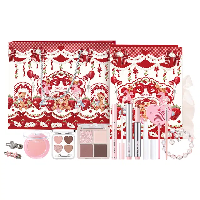 稚优泉 迎新妆 彩妆礼盒 易上色自然雾面镜面修饰轮廓