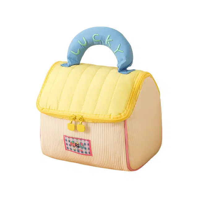 心水好物 趣味创意小房子化妆包大容量便携手提收纳包旅行周岁伴手盒袋洗漱包 收纳便携