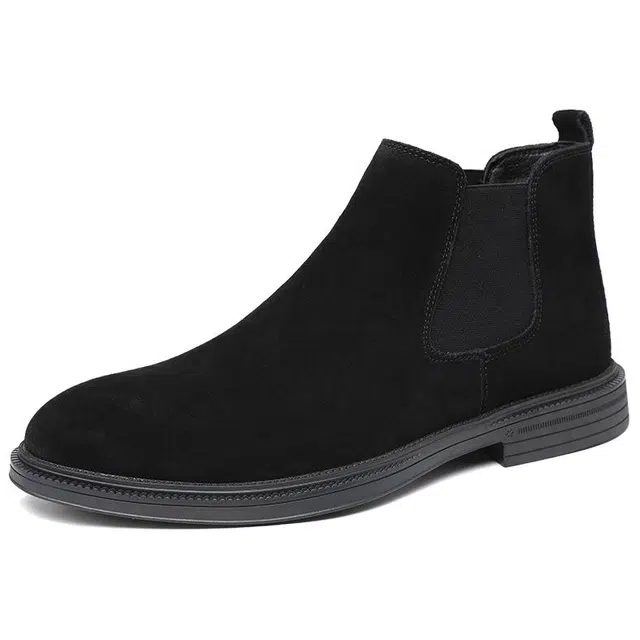 百伦韩 韩版简约小众舒适 切尔西靴 男款