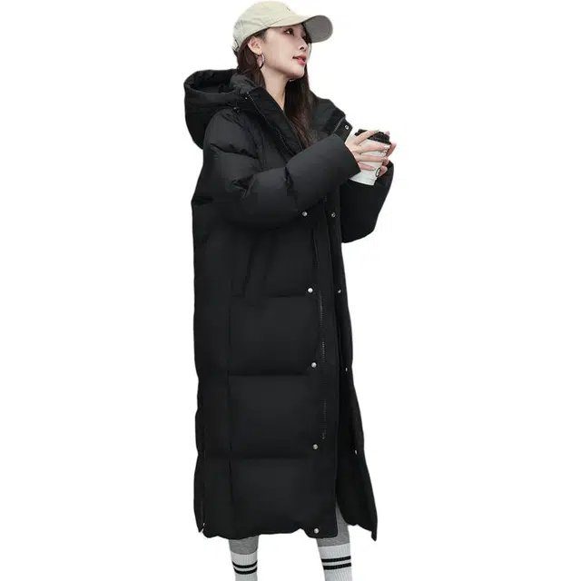 雅鹿 东北极寒长款加厚保暖羽绒服 男女同款