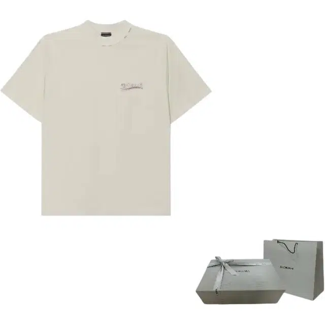 Balenciaga SS25 Beige Tee