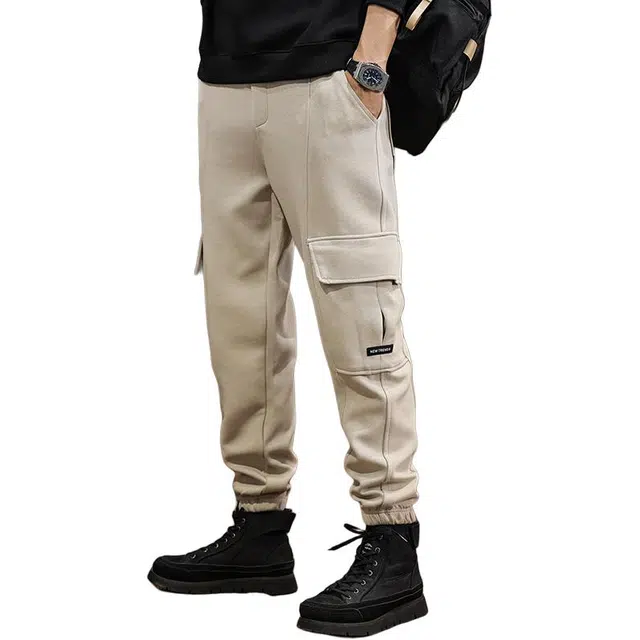 遨宇 美式复古经典潮流针织工装极简风松百搭户外运动休闲裤 男款