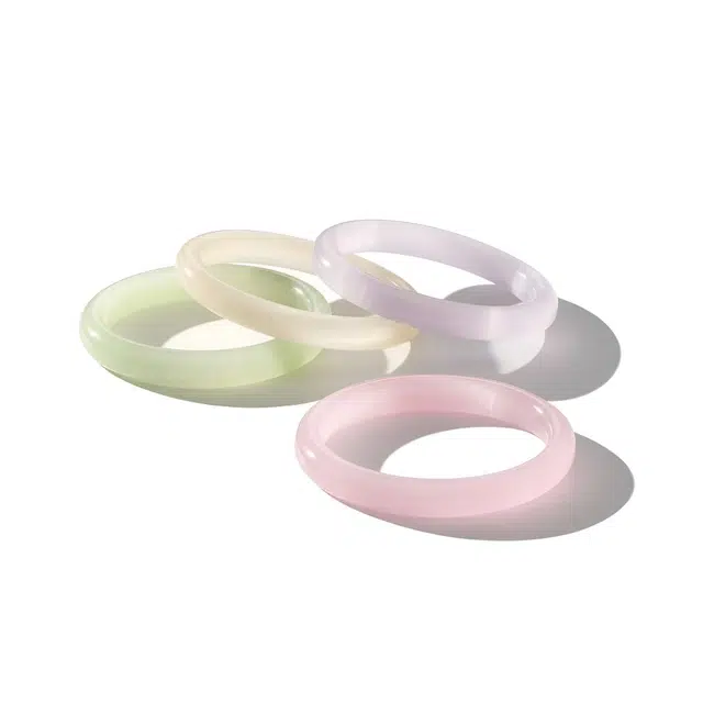 眰恦 温润清透 清冷温柔感 一步一响叮当镯  新中式古风玉镯#好运 琉璃 手镯 女款