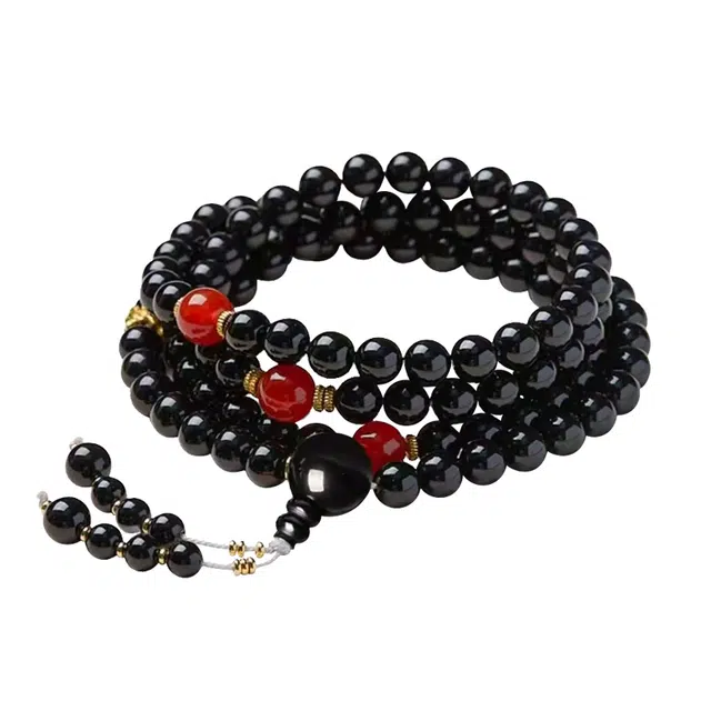 琛宬 无烦恼 八方来财财运滚滚多圈叠戴转运佛珠新中式复古民族风诸事顺利时尚简约高级感串珠#好运 黑檀 木作手串 男女同款情侣款