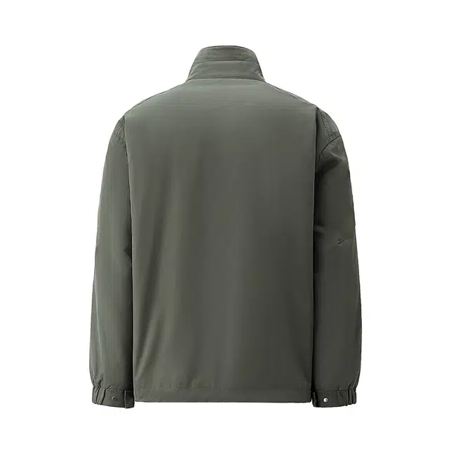 佐丹奴 破骨口袋立领桃皮绒梭织棉衣外套棉服 男款