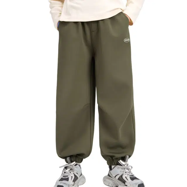 左西  绒绒裤 加绒耐磨防风保暖束脚休闲  软壳裤  儿童款