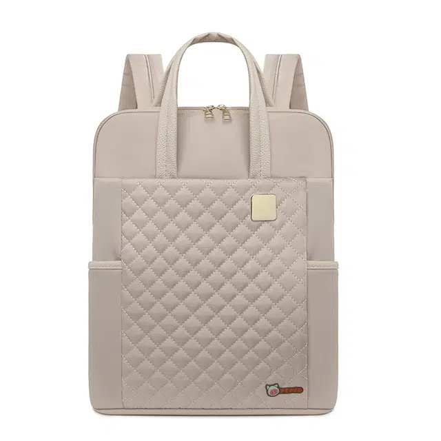 小猪班纳 通勤百搭潮流校园 尼龙 双肩包 常规 女款 多色