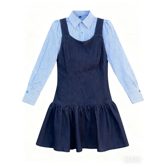 柏黛妃 时尚舒适简约长袖优雅百搭通勤裙装套装 女款