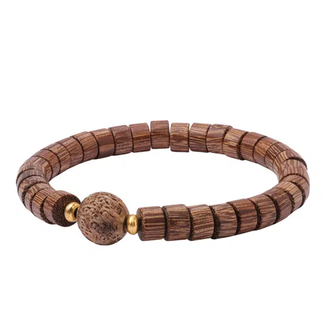 三檀小舍 国风国潮转运珠招财 小众文玩盘玩绕指柔#好运 檀木 手串 男女同款情侣款