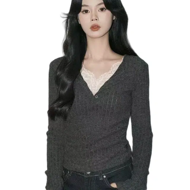 望莱仕 适中修身长袖针织衫 女款