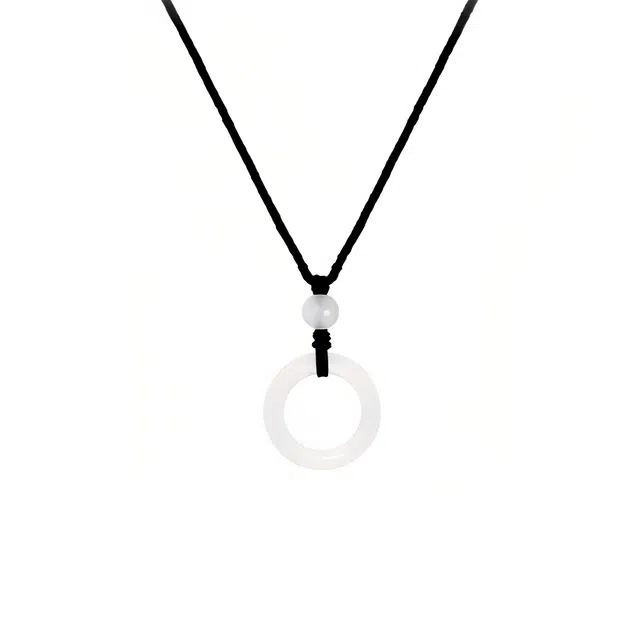 前方大荒野 如意平安扣锁骨链事事如意平安喜乐小众设计新中式时髦潮流清新百搭#好运 菩提根 项链 女款