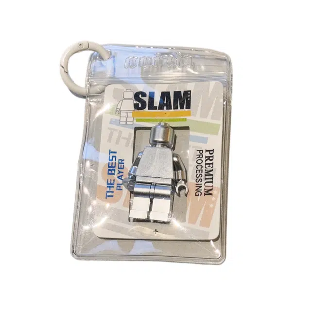 弗洛康 治愈解压趣味超酷银色小人仔钥匙扣 创意整蛊玩具